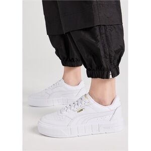 Free People x Puma Collab Cali Court White Leather Low Top Platform Sneaker 9.5